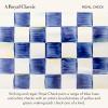 MACKENZIE-CHILDS Enamel Salad and Dessert Plate, Small Plate for a Dessert or Appetizer Dish, 8 Inches, Purple-and-White Violet Check(Royal Check)