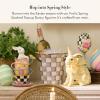 MACKENZIE-CHILDS Frolic Spring Stacked Teacup Bunny Figurine