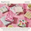 MACKENZIE-CHILDS Pack of 20 Dinner Paper Napkins, Decorative Napkins for Parties, Purple-and-White Violet Check(Queen Bee)