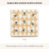 MACKENZIE-CHILDS Pack of 20 Dinner Paper Napkins, Decorative Napkins for Parties, Purple-and-White Violet Check(Queen Bee)