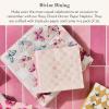 MACKENZIE-CHILDS Pack of 20 Dinner Paper Napkins, Decorative Napkins for Parties, Purple-and-White Violet Check(Rosy Check)