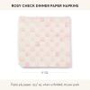 MACKENZIE-CHILDS Pack of 20 Dinner Paper Napkins, Decorative Napkins for Parties, Purple-and-White Violet Check(Rosy Check)