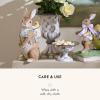 MACKENZIE-CHILDS Pansy Party Bunny with Pack Figurine