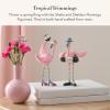 MACKENZIE-CHILDS Patience Brewster Mini Figures, Handmade Spring Bird Decor, Sheila and Sheldon Flamingo