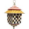 MACKENZIE-CHILDS Birdhouse, Decorative Metal Birdhouse for Outdoors, Check It Out