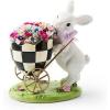 MACKENZIE-CHILDS Frolic Spring Bunny Egg Cart Figurine