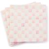 MACKENZIE-CHILDS Pack of 20 Dinner Paper Napkins, Decorative Napkins for Parties, Purple-and-White Violet Check(Rosy Check)