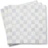 MACKENZIE-CHILDS Pack of 20 Dinner Paper Napkins, Decorative Napkins for Parties, Purple-and-White Violet Check(Sterling Check)