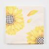 MACKENZIE-CHILDS Pack of 20 Dinner Paper Napkins, Decorative Napkins for Parties, Purple-and-White Violet Check(Sunflower)