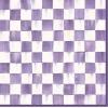 MACKENZIE-CHILDS Pack of 20 Dinner Paper Napkins, Decorative Napkins for Parties, Purple-and-White Violet Check(Violet Check)