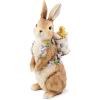 MACKENZIE-CHILDS Pansy Party Bunny with Pack Figurine