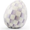 MACKENZIE-CHILDS Violet Check Small Egg Figurine(Violet Check)