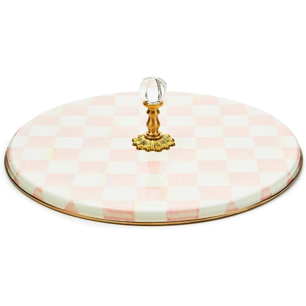 image:imageMACKENZIECHILDS Cheese Course Cute Cheese Board and Serving Board for Charcuterie PinkandWhite Rosy Check
