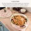 MACKENZIE-CHILDS Bistro Pot Holder, Decorative Hot Pad for Kitchen, Cute Kitchen Accessory, Pink-and-White Rosy Check