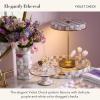 MACKENZIE-CHILDS Boutique Square Capiz Tissue-Box Cover, Decorative Tissue Holder, Pink-and-White Rosy Check(Violet Check)