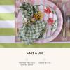 MACKENZIE-CHILDS Set of 4 Cotton Napkins, Cloth Dinner Napkins, Pink Check(Green Check)