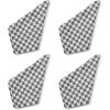 MACKENZIE-CHILDS Set of 4 Cotton Napkins, Cloth Dinner Napkins, Pink Check(Black Check)