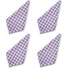 MACKENZIE-CHILDS Set of 4 Cotton Napkins, Cloth Dinner Napkins, Pink Check(Plum Check)