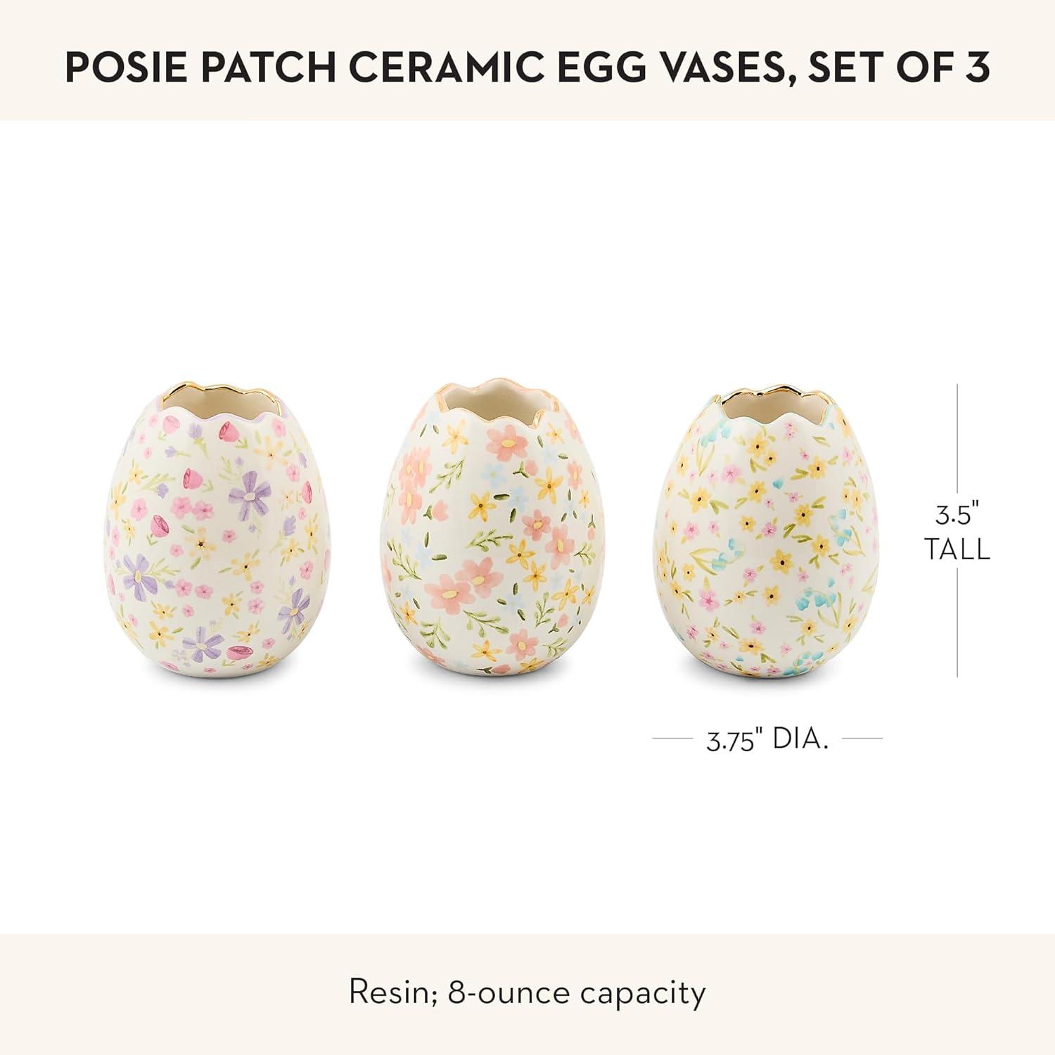 image:imageMACKENZIECHILDS Posie Patch Ceramic Egg Vases Set of 3