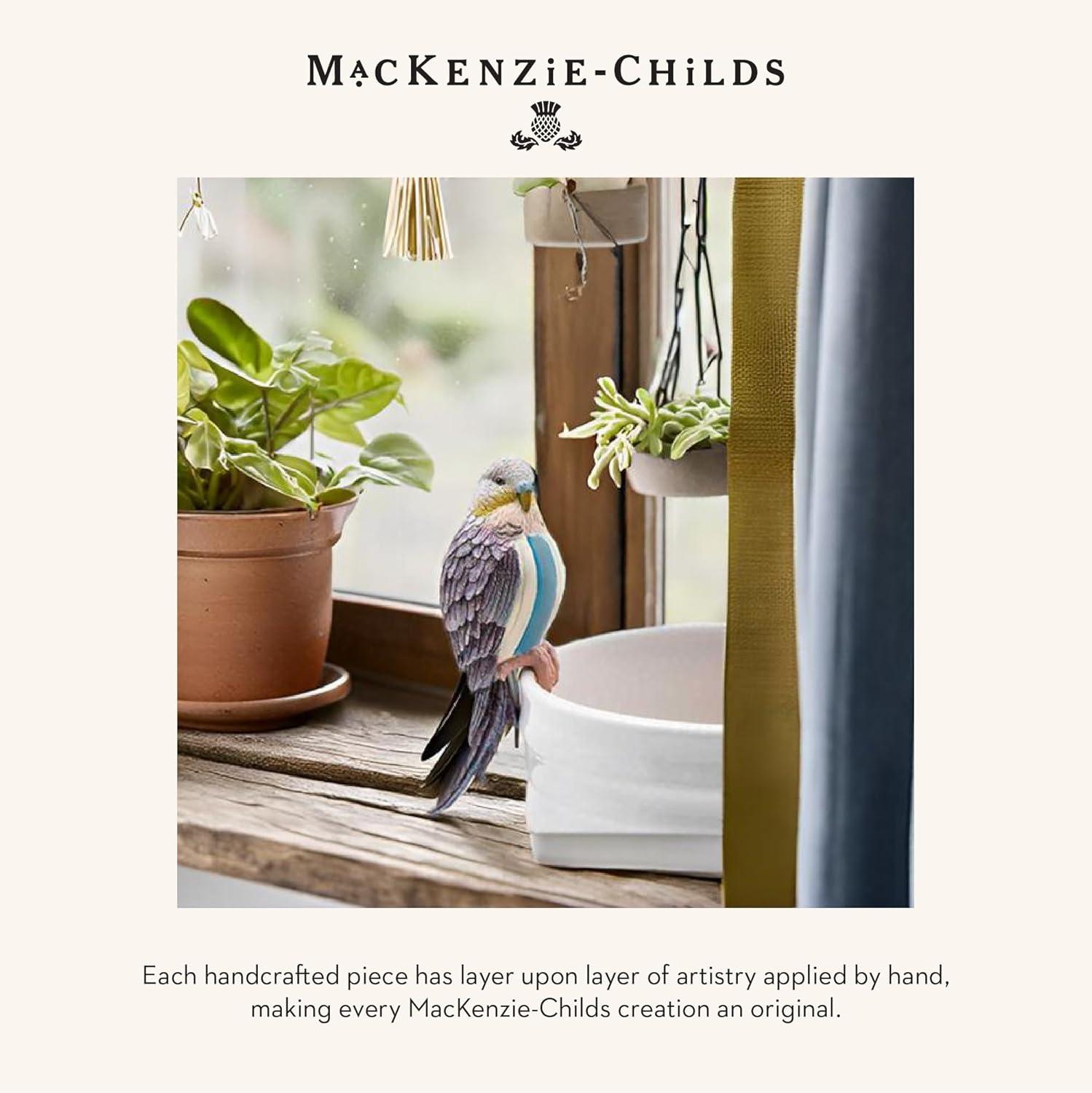 image:imageMACKENZIECHILDS Pot Climber Decorative Indoor and Outdoor Planter Hanging Decor PinkandWhite Rosy Check Funny BunnyBlue Parakeet