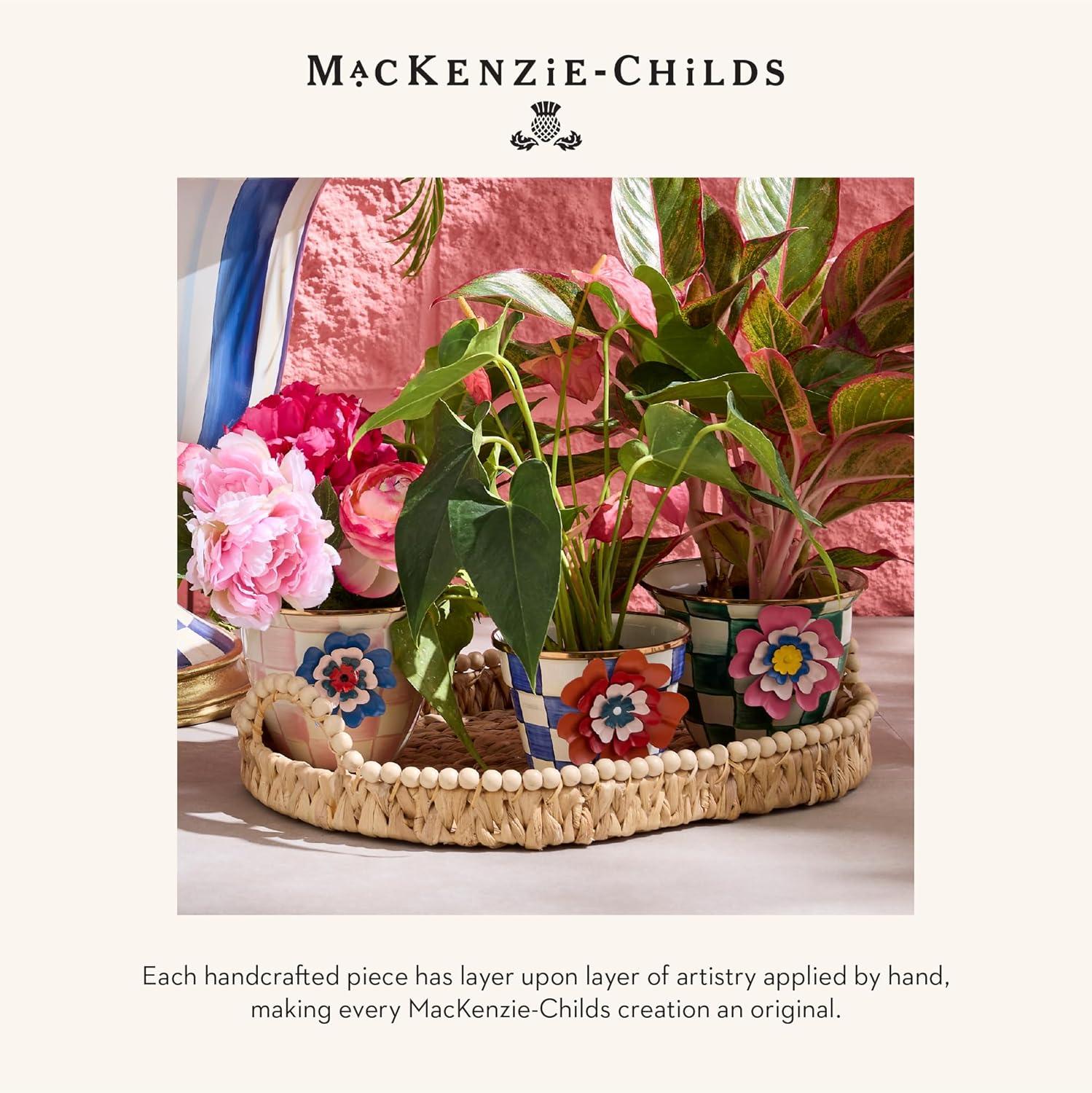 image:imageMACKENZIECHILDS Pot Climber Decorative Indoor and Outdoor Planter Hanging Decor PinkandWhite Rosy Check Funny BunnyDolce Vita Flower