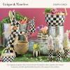 MACKENZIE-CHILDS Courtly Check Small Basket, Cute Basket for Gifts and Storage, Spring and Easter Basket Decor