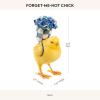 MACKENZIE-CHILDS Forget-Me-Not Chick, Cute Baby Chicken Figurine, Spring and Easter Decorative Home Decor
