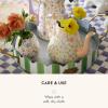 MACKENZIE-CHILDS Posie Patch Ceramic Egg Vases, Set of 3