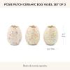 MACKENZIE-CHILDS Posie Patch Ceramic Egg Vases, Set of 3
