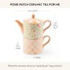 MACKENZIE-CHILDS Posie Patch Ceramic Tea For Me