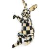 MACKENZIE-CHILDS Pot Climber, Decorative Indoor and Outdoor Planter Hanging Decor, Pink-and-White Rosy Check Funny Bunny(Funny Bunny)