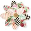 MACKENZIE-CHILDS Rosy Meadow Wall Decor, Hanging Flower Wall Art, Small(Large)