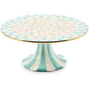MACKENZIE-CHILDS Posie Patch Large Ceramic Pedestal Platter(Posie Patch)