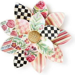 MACKENZIE-CHILDS Rosy Meadow Wall Decor, Hanging Flower Wall Art, Small(Small)