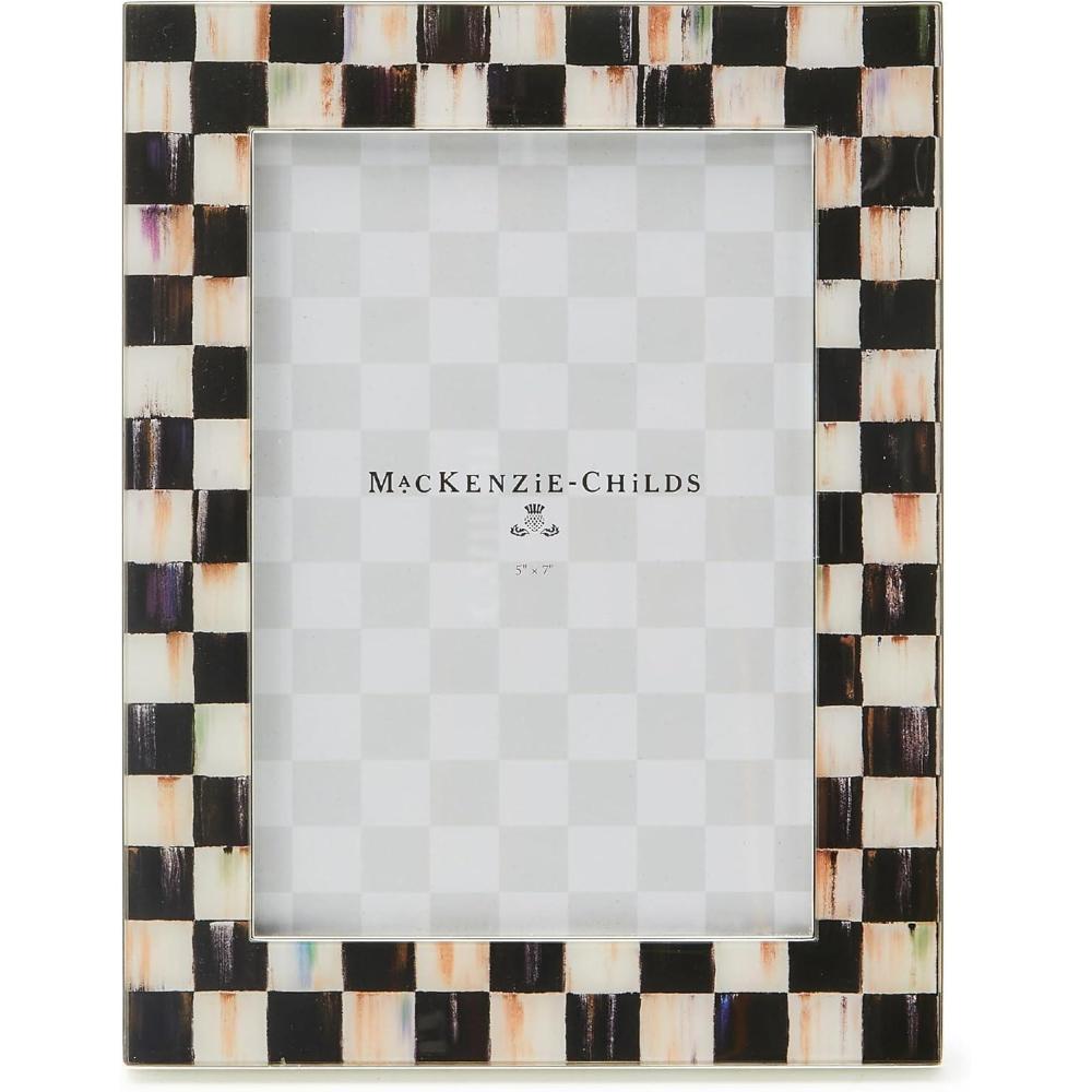 image:imageMACKENZIECHILDS Courtly Check Silver Plated 5 x 7 Frame