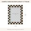 MACKENZIE-CHILDS Courtly Check Silver Plated 5″ x 7″ Frame