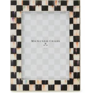 MACKENZIE-CHILDS Courtly Check Silver Plated 5″ x 7″ Frame