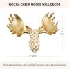 MACKENZIE-CHILDS Courtly Check Small Animal Wall Decor, Checkered Wall Art, Moose(Art Deco)