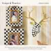MACKENZIE-CHILDS Courtly Check Small Animal Wall Decor, Checkered Wall Art, Moose(Deer)