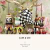 MACKENZIE-CHILDS Courtly Check Small Animal Wall Decor, Checkered Wall Art, Moose(Deer)