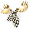 MACKENZIE-CHILDS Courtly Check Small Animal Wall Decor, Checkered Wall Art, Moose(Moose)