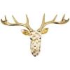 MACKENZIE-CHILDS Courtly Check Small Animal Wall Decor, Checkered Wall Art, Moose(Rustic)
