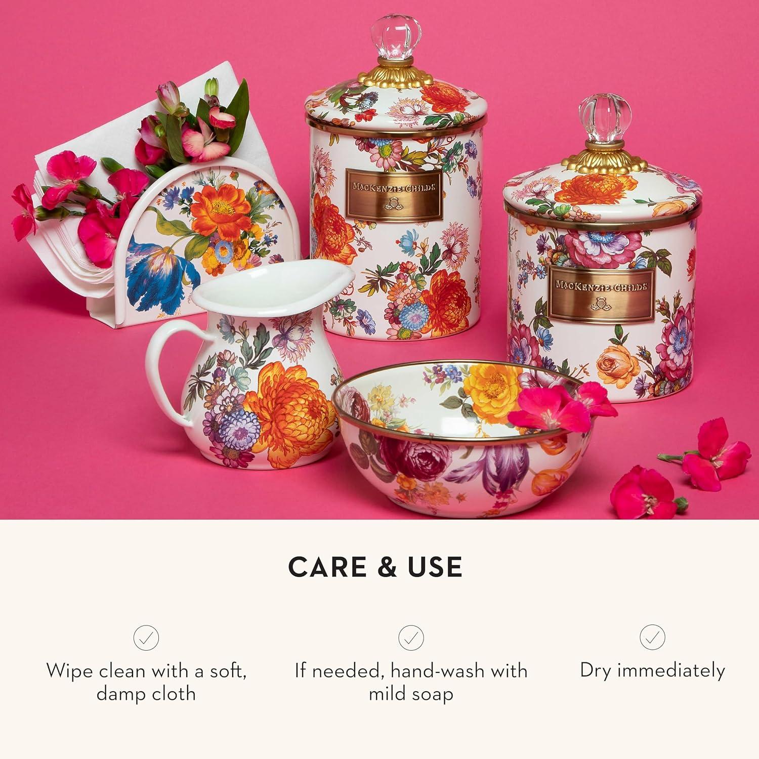 MACKENZIE-CHILDS Enamel Napkin Holder, Kitchen Napkin Holder for Table ...