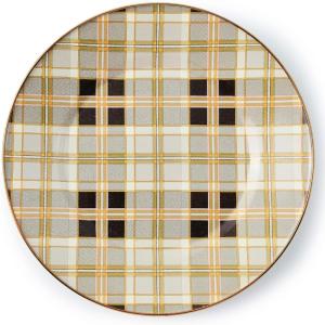 MACKENZIE-CHILDS Tartan Mocha Dinner Plate(Tartan Mocha)