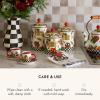 MACKENZIE-CHILDS Wildflowers Pink Medium Canister(Deck the Halls)