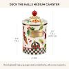 MACKENZIE-CHILDS Wildflowers Pink Medium Canister(Deck the Halls)