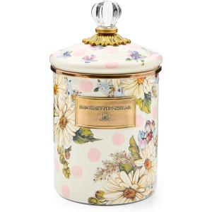 MACKENZIE-CHILDS Wildflowers Pink Medium Canister(Pink Wildflower)