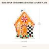 MACKENZIE-CHILDS Cookie Plate, Christmas Candy and Cookie Platter, Scottish Bouquet(Bake Shop Gingerbread House)
