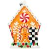 MACKENZIE-CHILDS Cookie Plate, Christmas Candy and Cookie Platter, Scottish Bouquet(Bake Shop Gingerbread House)