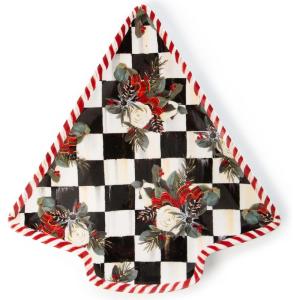 MACKENZIE-CHILDS Cookie Plate, Christmas Candy and Cookie Platter, Scottish Bouquet(Scottish Bouquet)